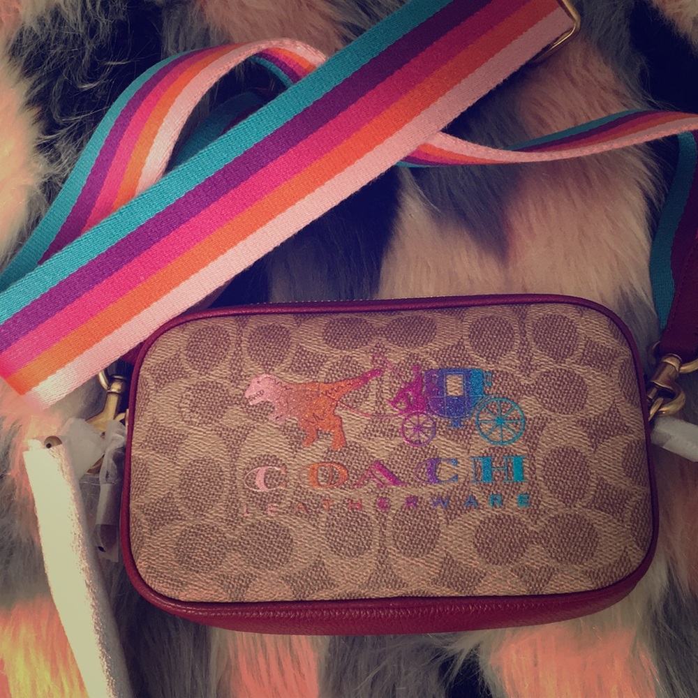 NWT Authentic Coach Signature Rexy Crossbody Bag